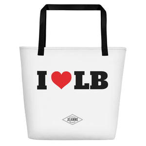 I Love Left Brain - Beach Bag