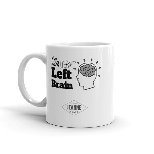 I'm with Left Brain - Mug