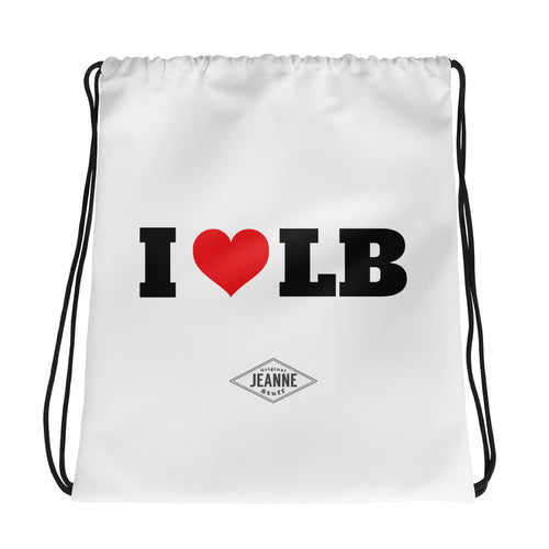 I love LB Drawstring bag